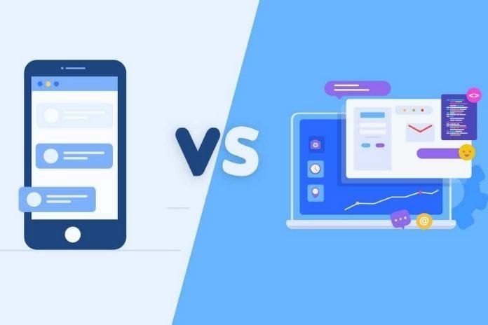 Between The Mobile App And Web App