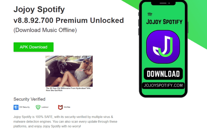 Jojoy Spotify – Enjoy Free Streaming with Spotify Premium APK