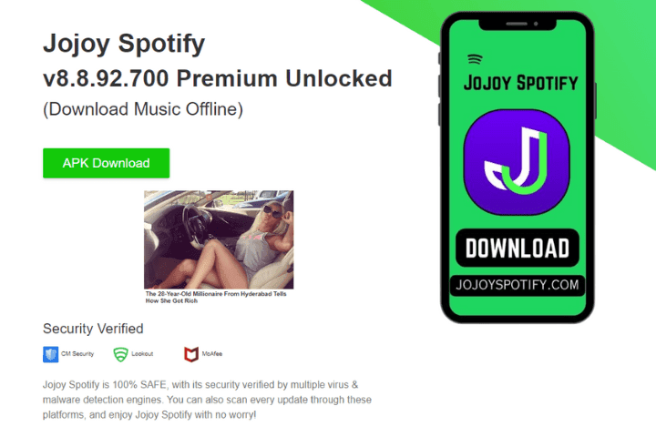Jojoy Spotify – Enjoy Free Streaming with Spotify Premium APK