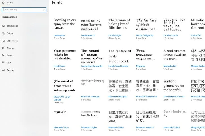 How to Change Font in Windows 10