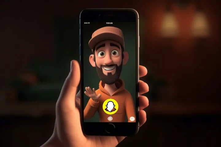 Send a Snap with the Cartoon Face Lens
