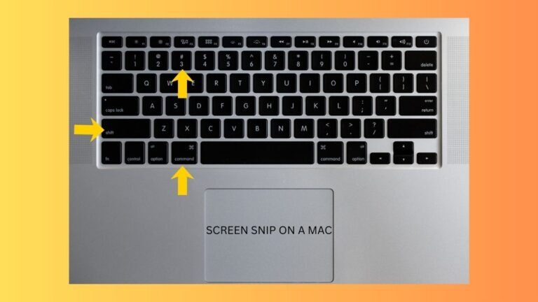 Screen Snip on a Mac